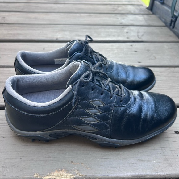 FootJoy Summer Series Black Grey Leather Golf Shoes 98846 | Ladies Size 8.5 - Picture 3 of 13